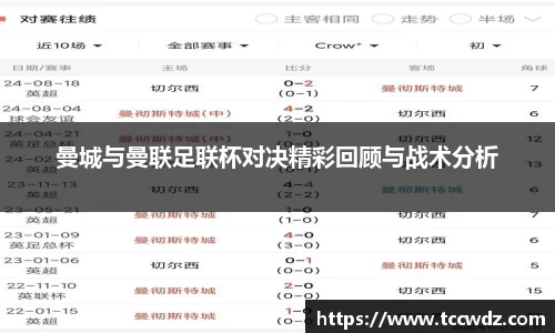 曼城与曼联足联杯对决精彩回顾与战术分析